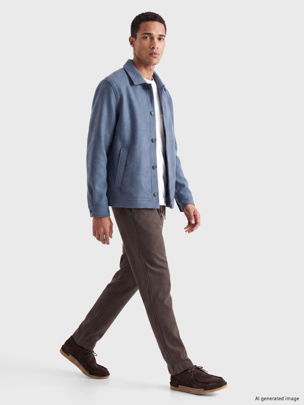 Man Blue Overshirt-1