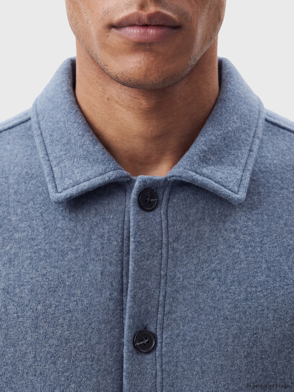 Man Blue Overshirt-2