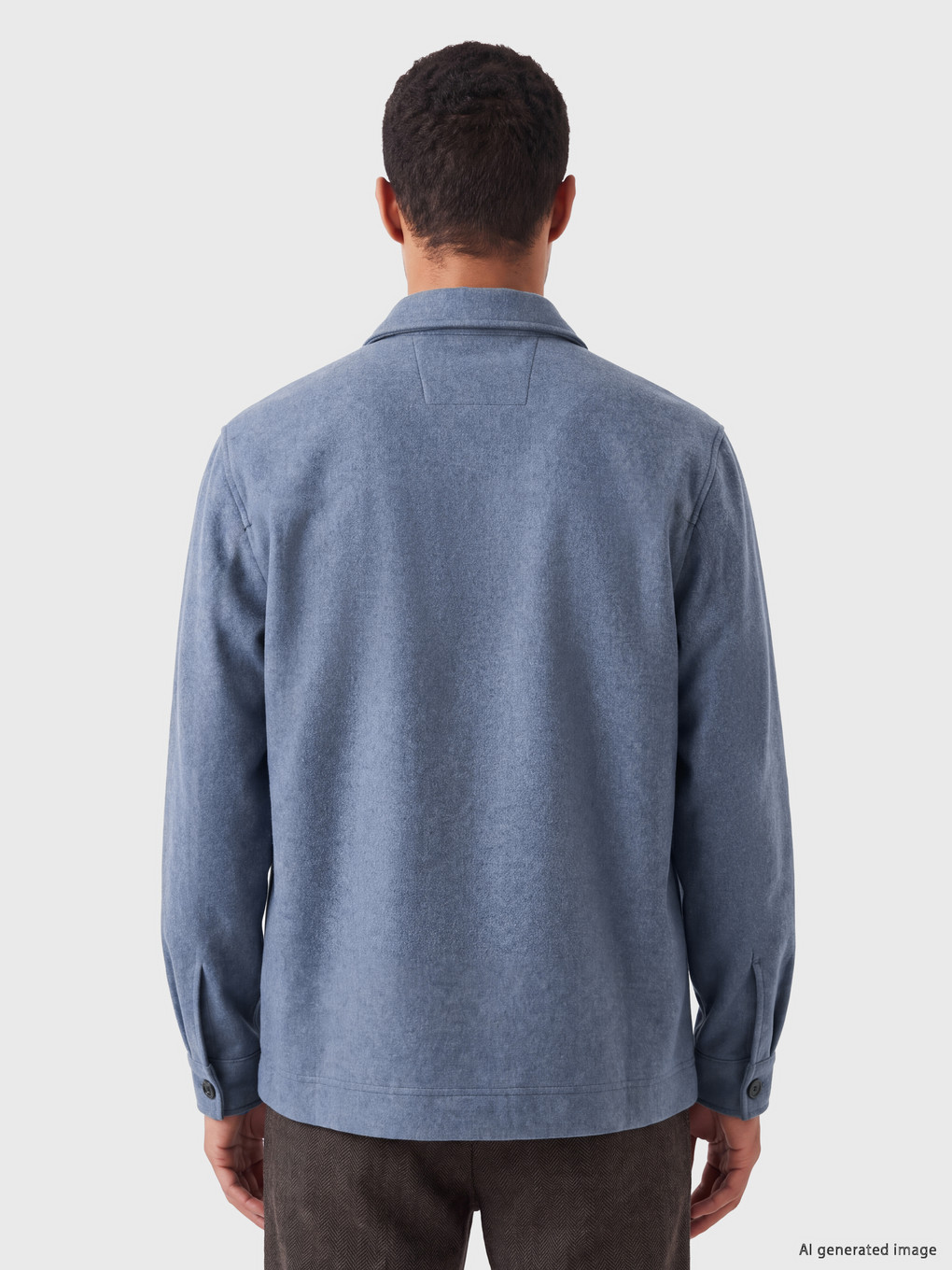 Man Blue Overshirt-3