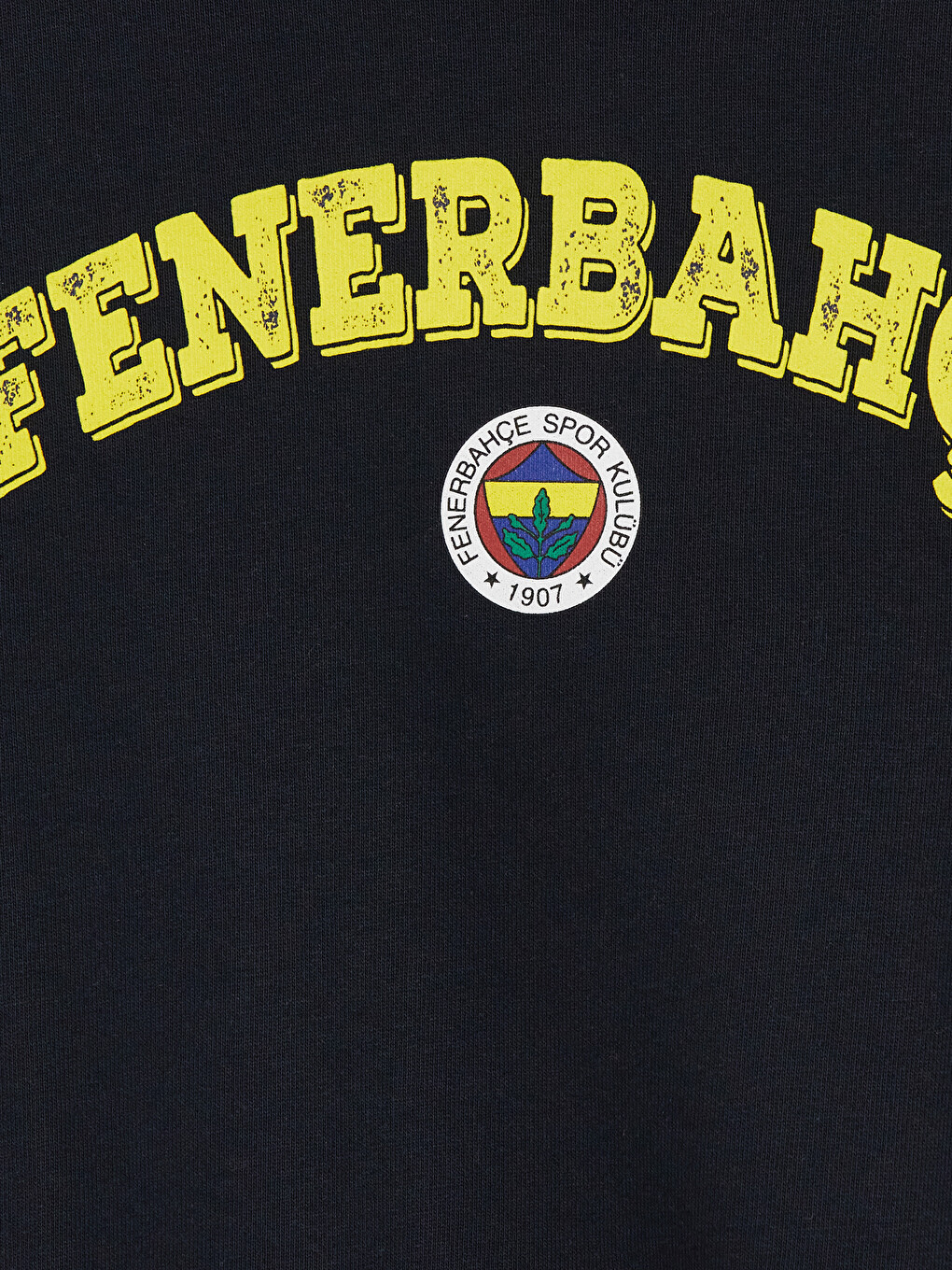 Lacivert Fenerbahçe Baskılı Erkek Çocuk Kalın Sweatshirt-1