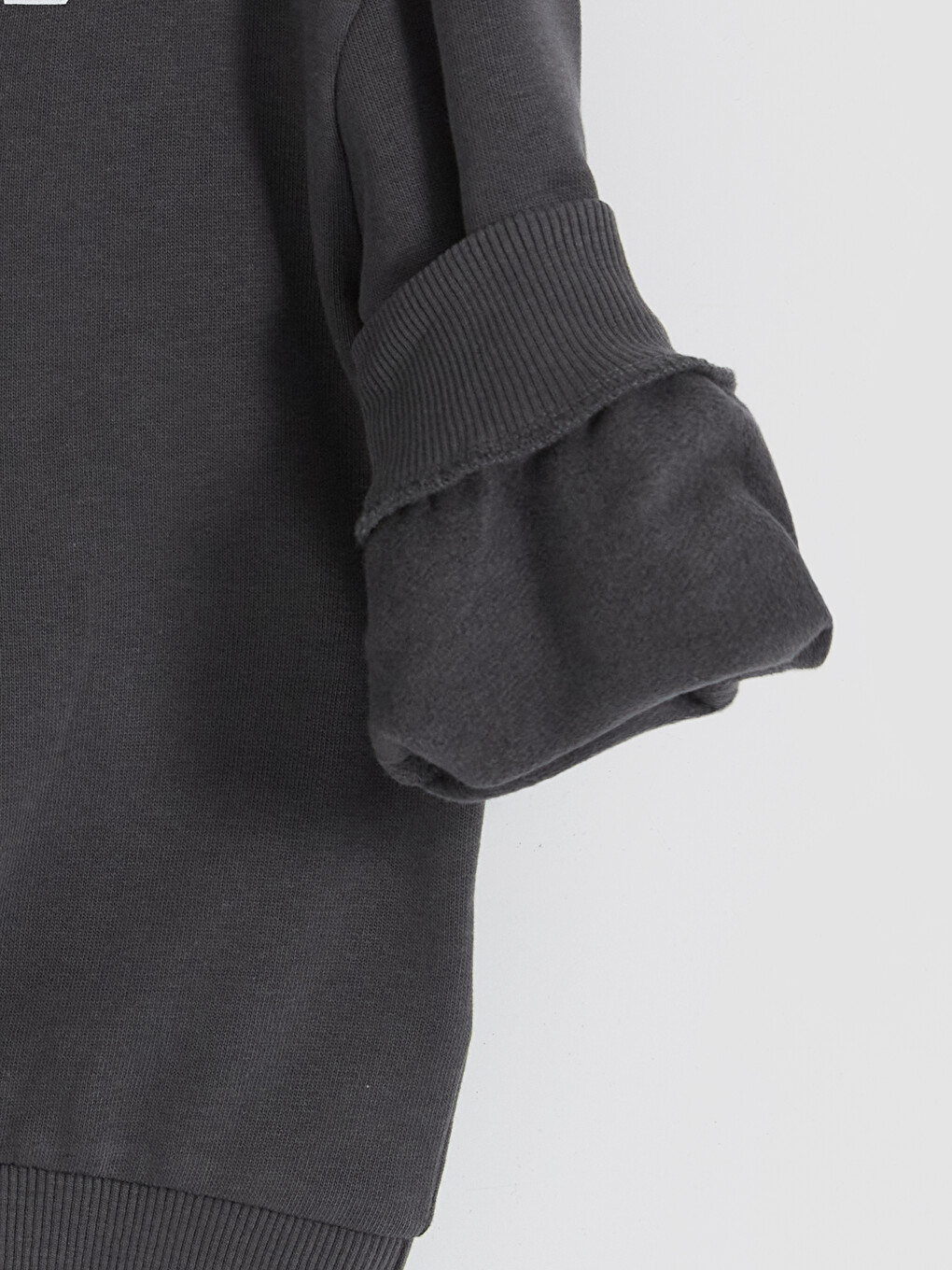 Antrasit Minecraft Payetli Erkek Çocuk Sweatshirt-3