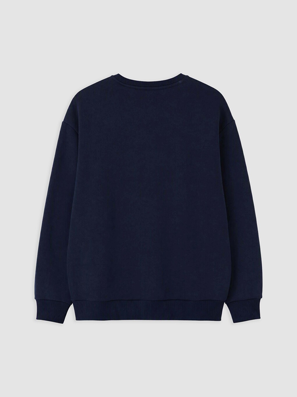 Crew Neck Printed Men's Thick Sweatshirt-4
