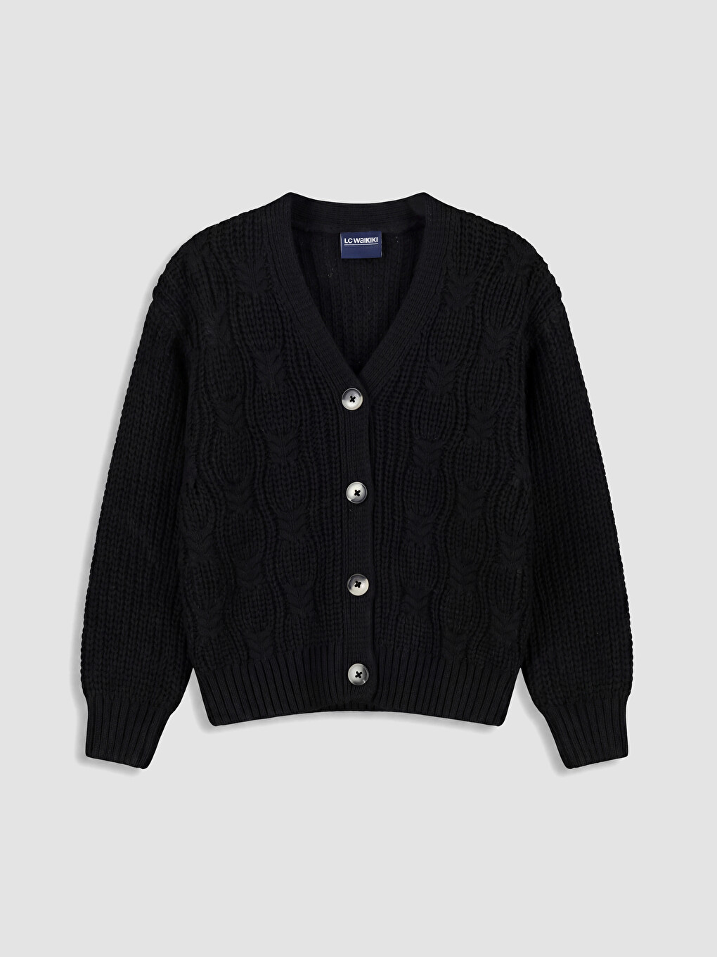 V Neck Girls' Knitwear Cardigan
