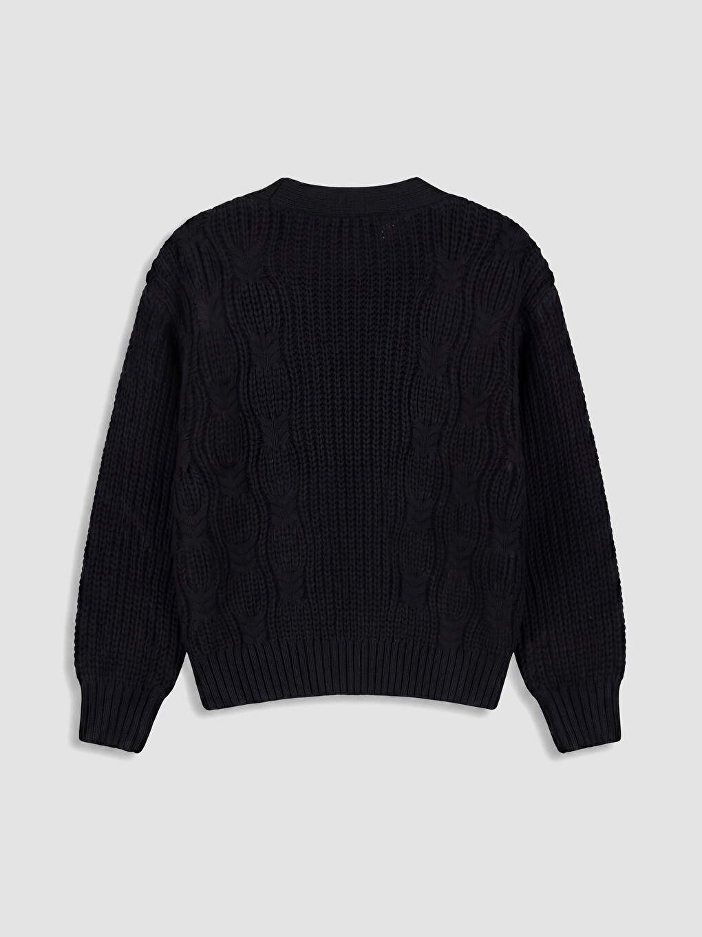 V Neck Girls' Knitwear Cardigan-2