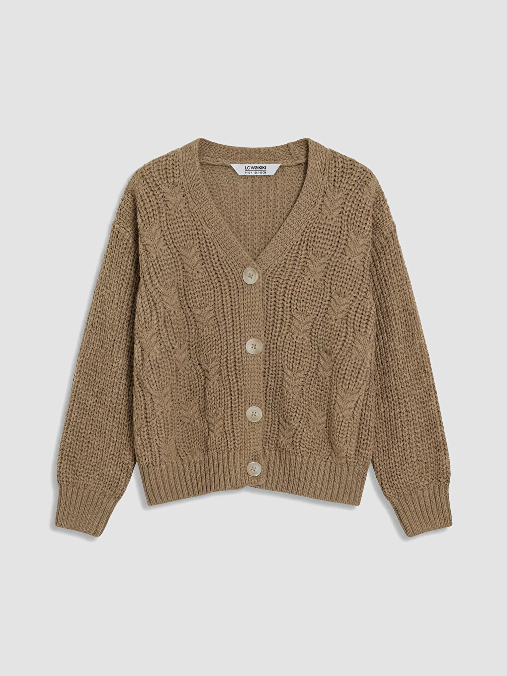 V Neck Girls' Knitwear Cardigan