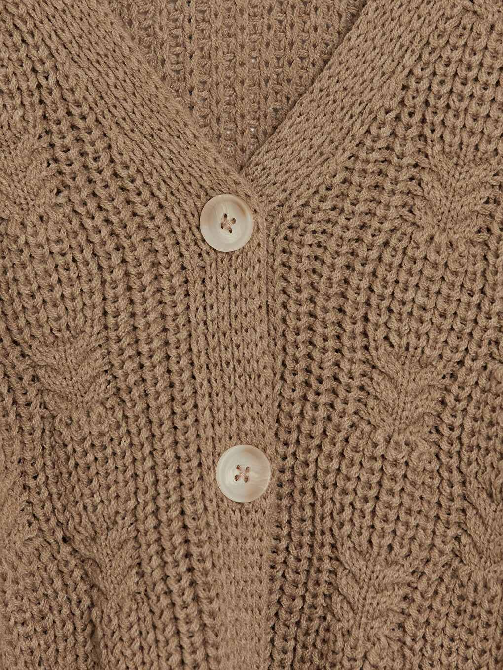 V Neck Girls' Knitwear Cardigan-1