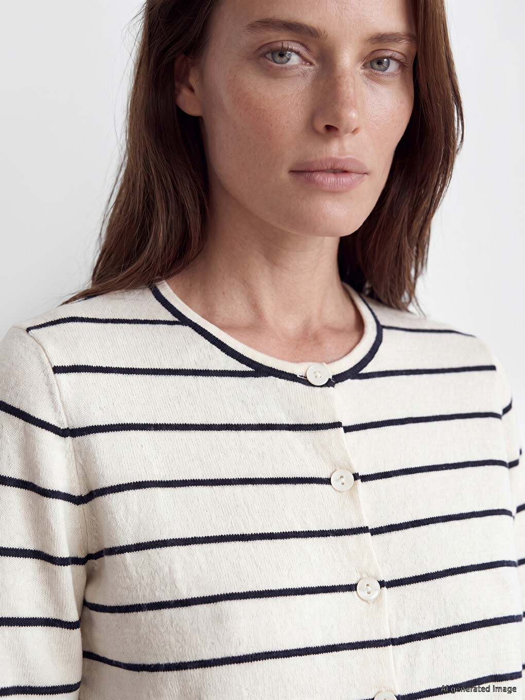 Woman Beige Cardigan-2