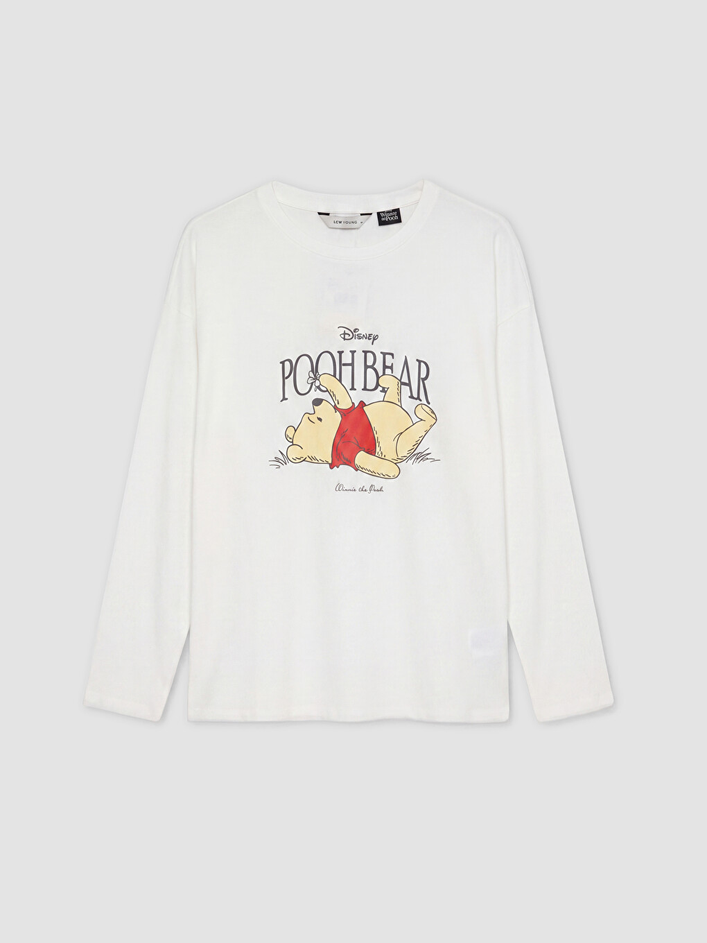 Ekru Winnie The Pooh Kadın Pijama Takımı-1