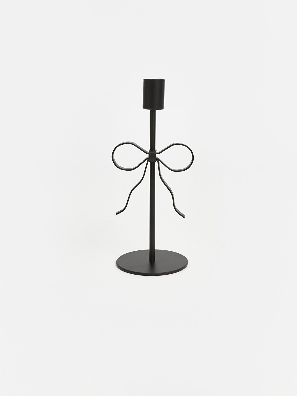 Bow Figured Metal Candle Holder-1