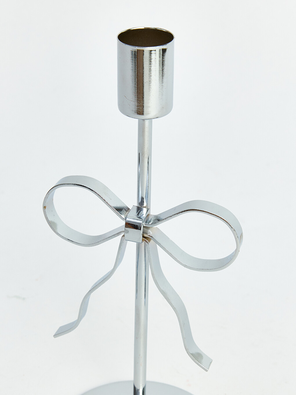 Bow Figured Metal Candle Holder-2