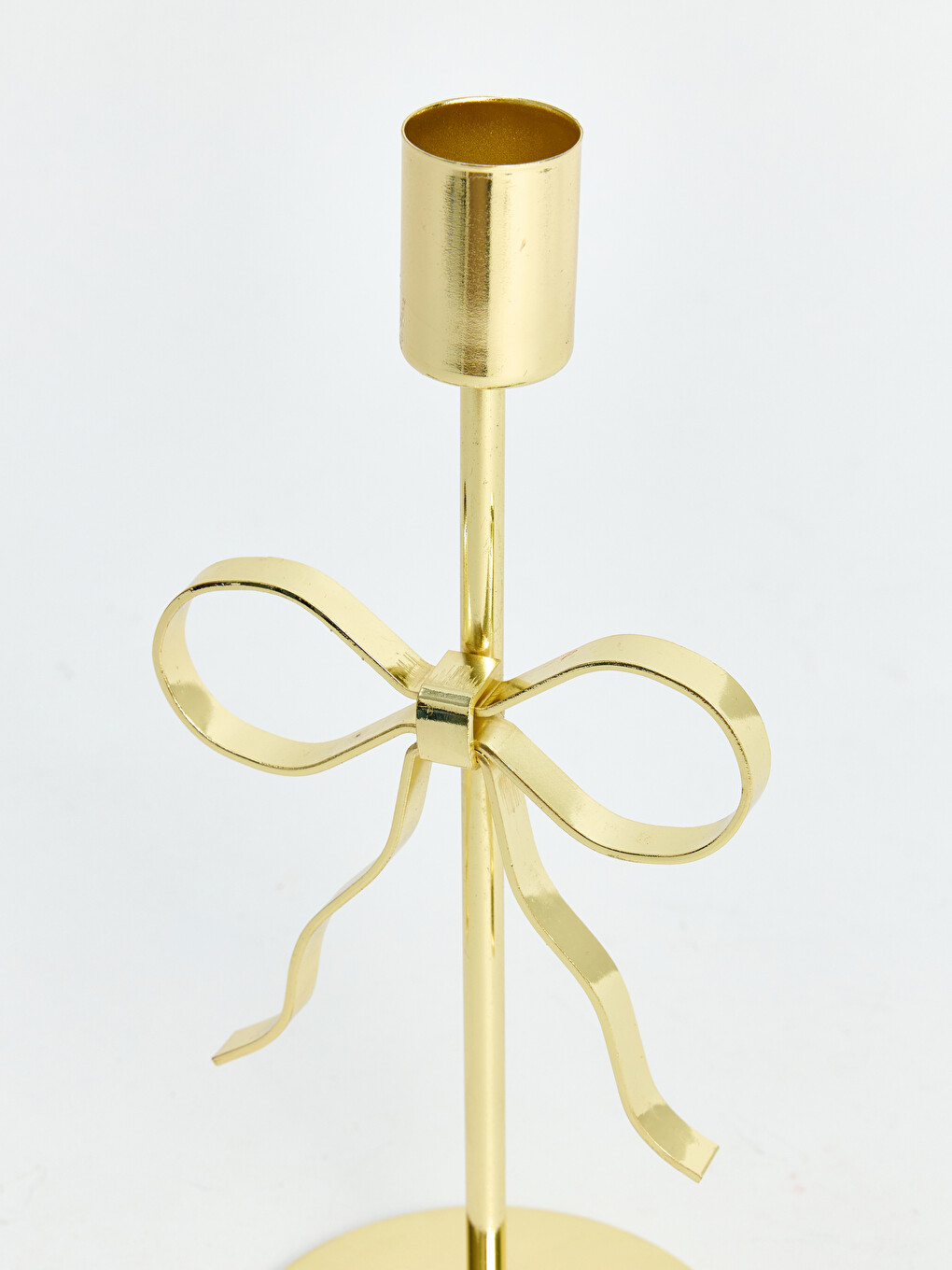 Bow Figured Metal Candle Holder-2