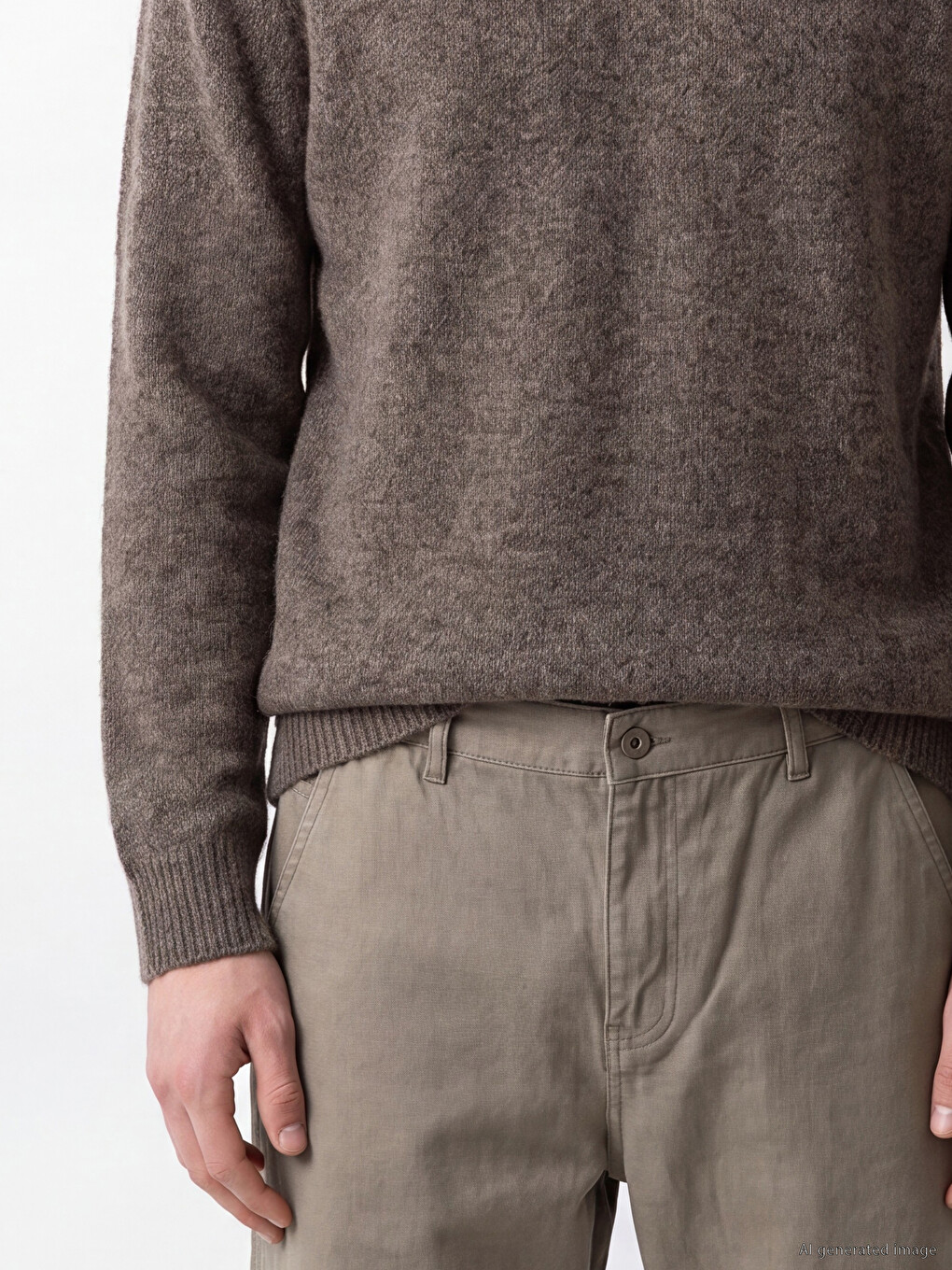 Crew Neck Regular Fit Men's Knitwear Sweater-2