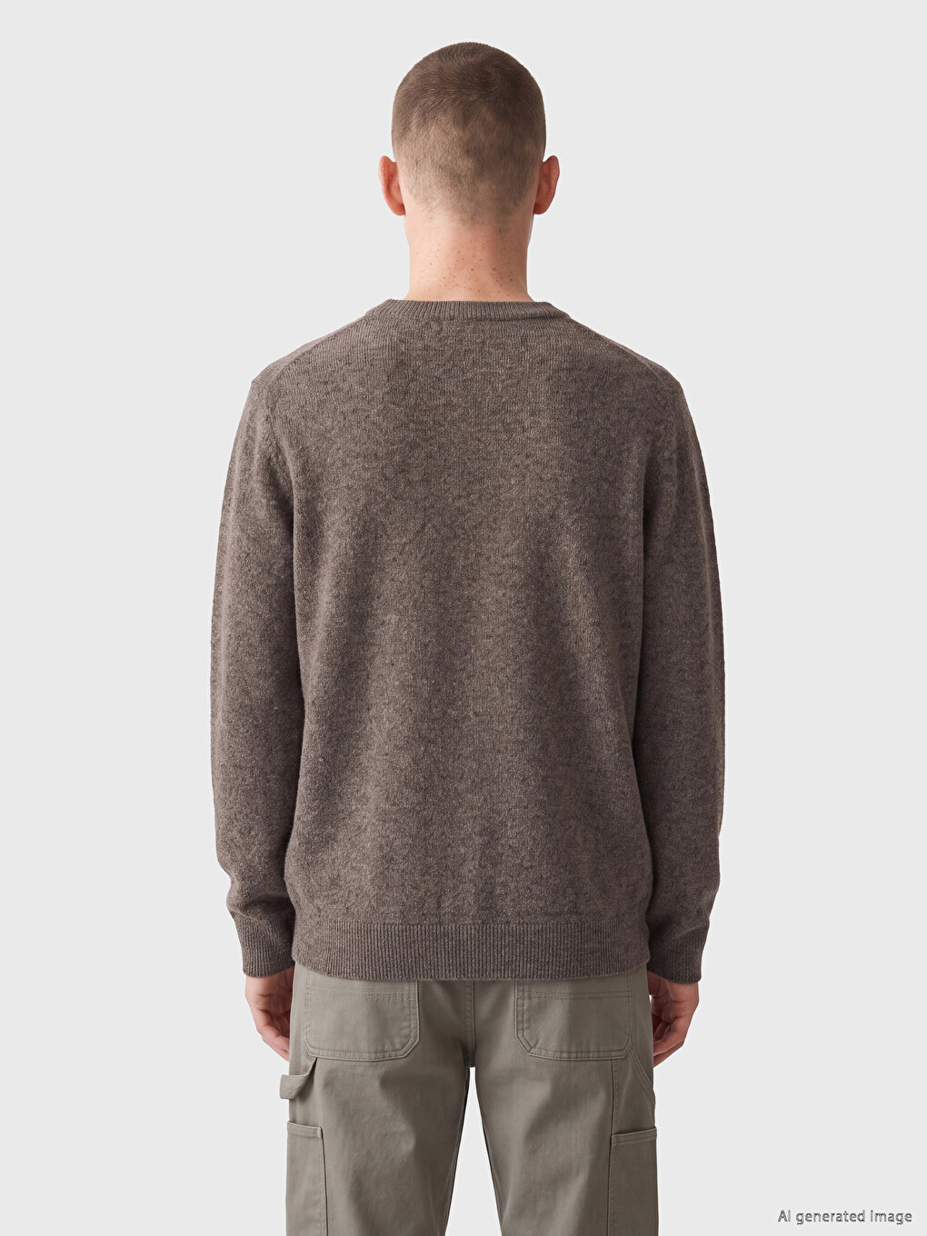 Crew Neck Regular Fit Men's Knitwear Sweater-3