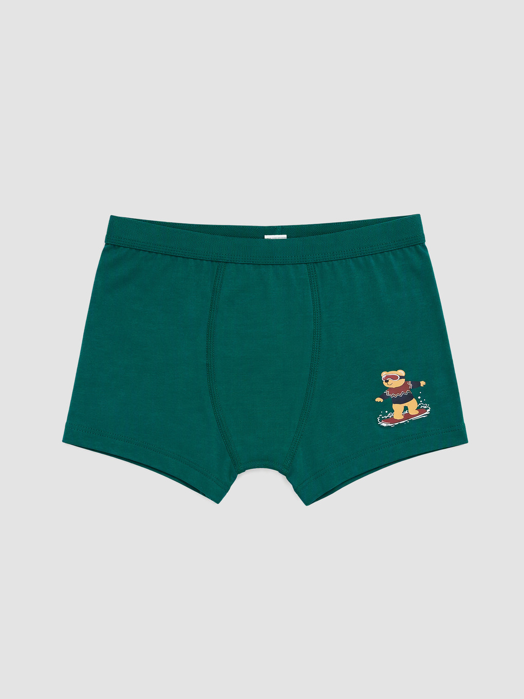 Yeşil Baskılı Erkek Çocuk Boxer