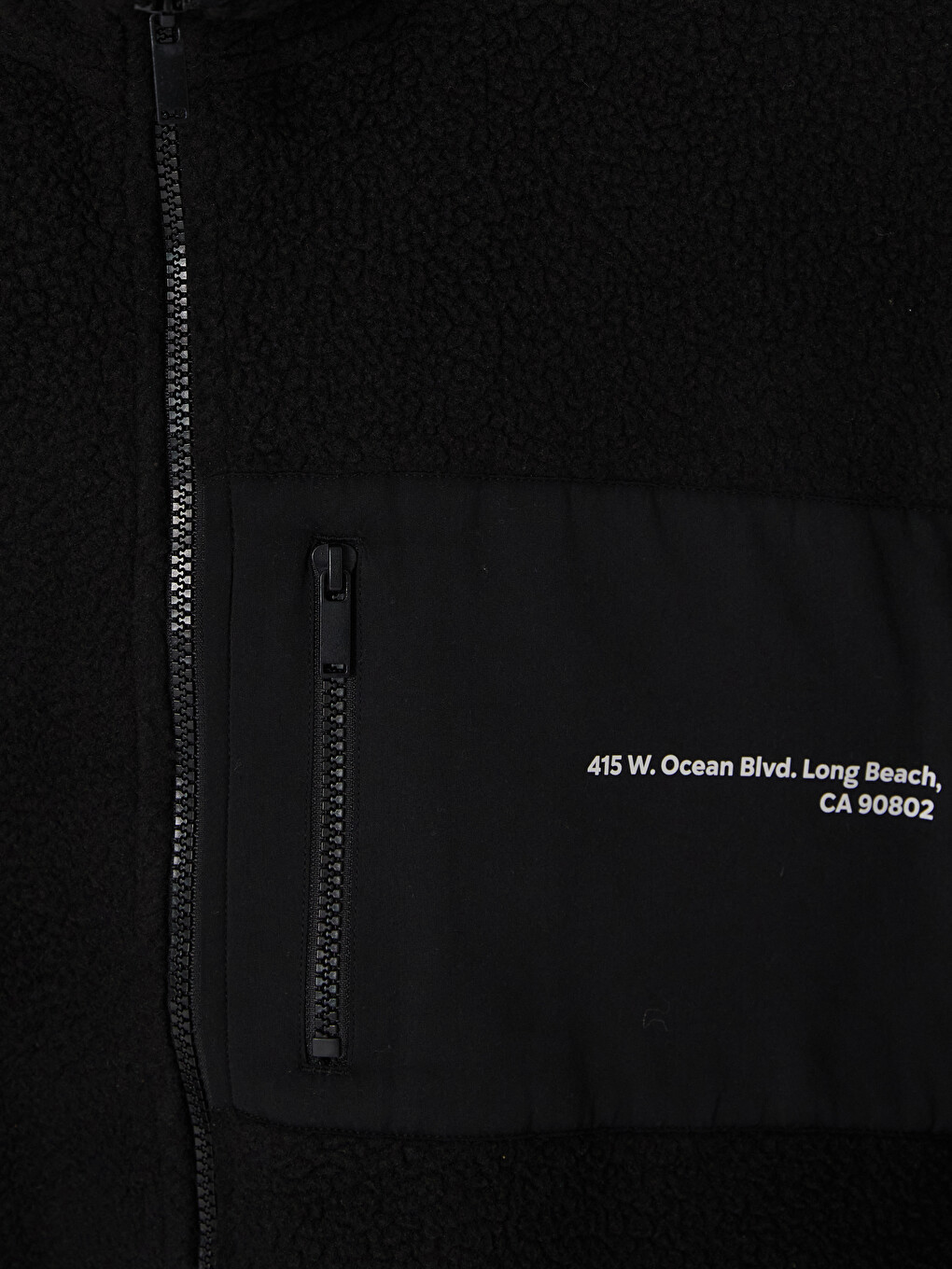 Man Black Zip-up Sweatshirt-5