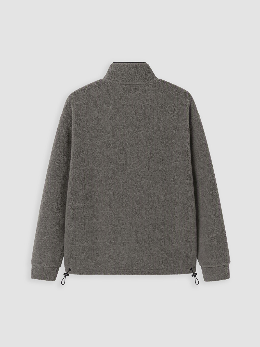 Man Khaki Zip-up Sweatshirt-6