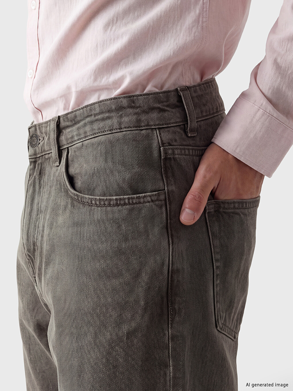 Kahverengi 779 Regular Fit Erkek Jean Pantolon-2