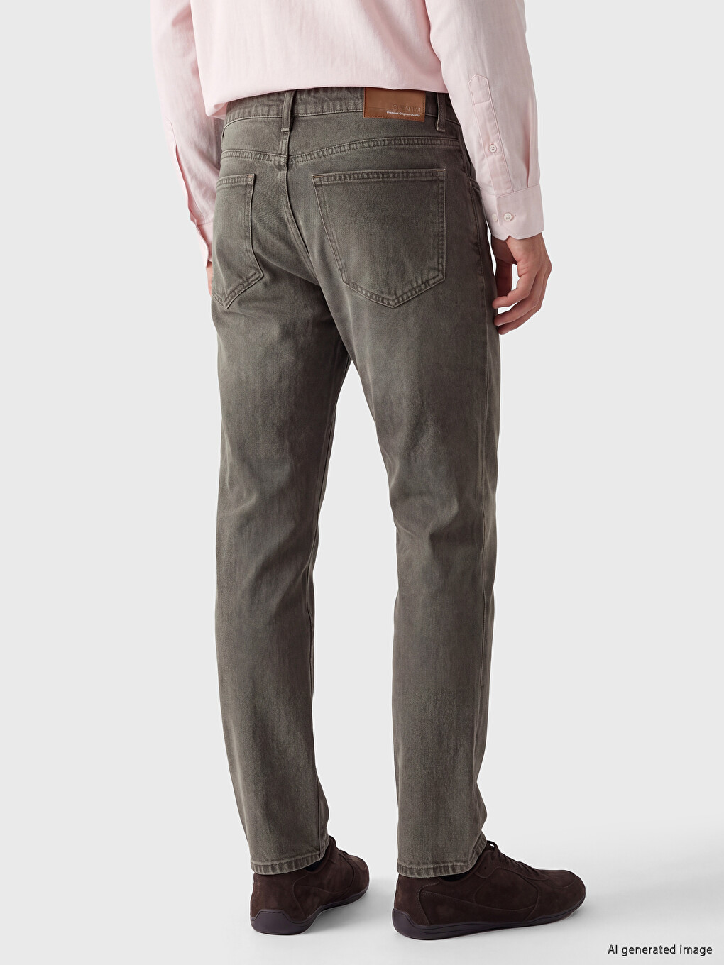 Kahverengi 779 Regular Fit Erkek Jean Pantolon-3