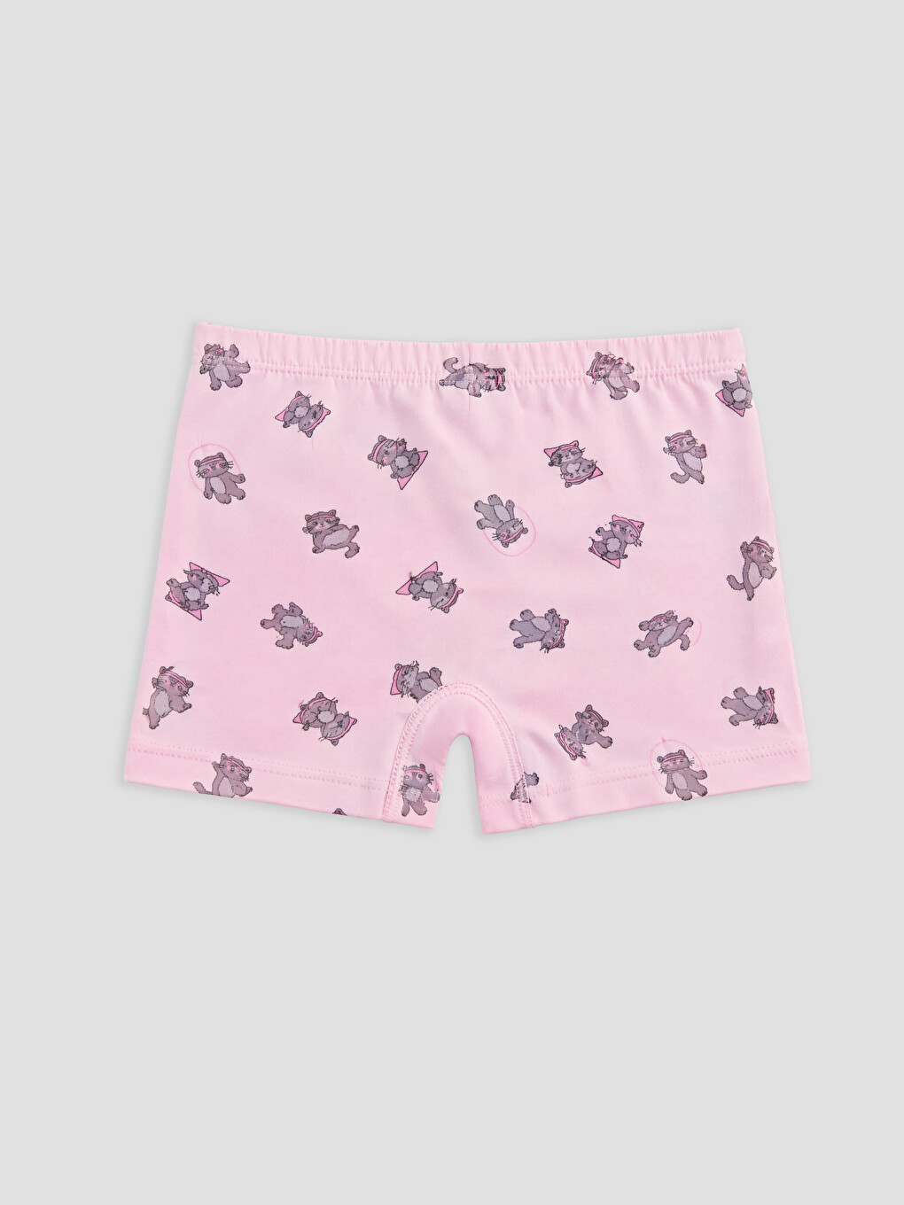 Pembe Kız Çocuk Baskılı Boxer-1