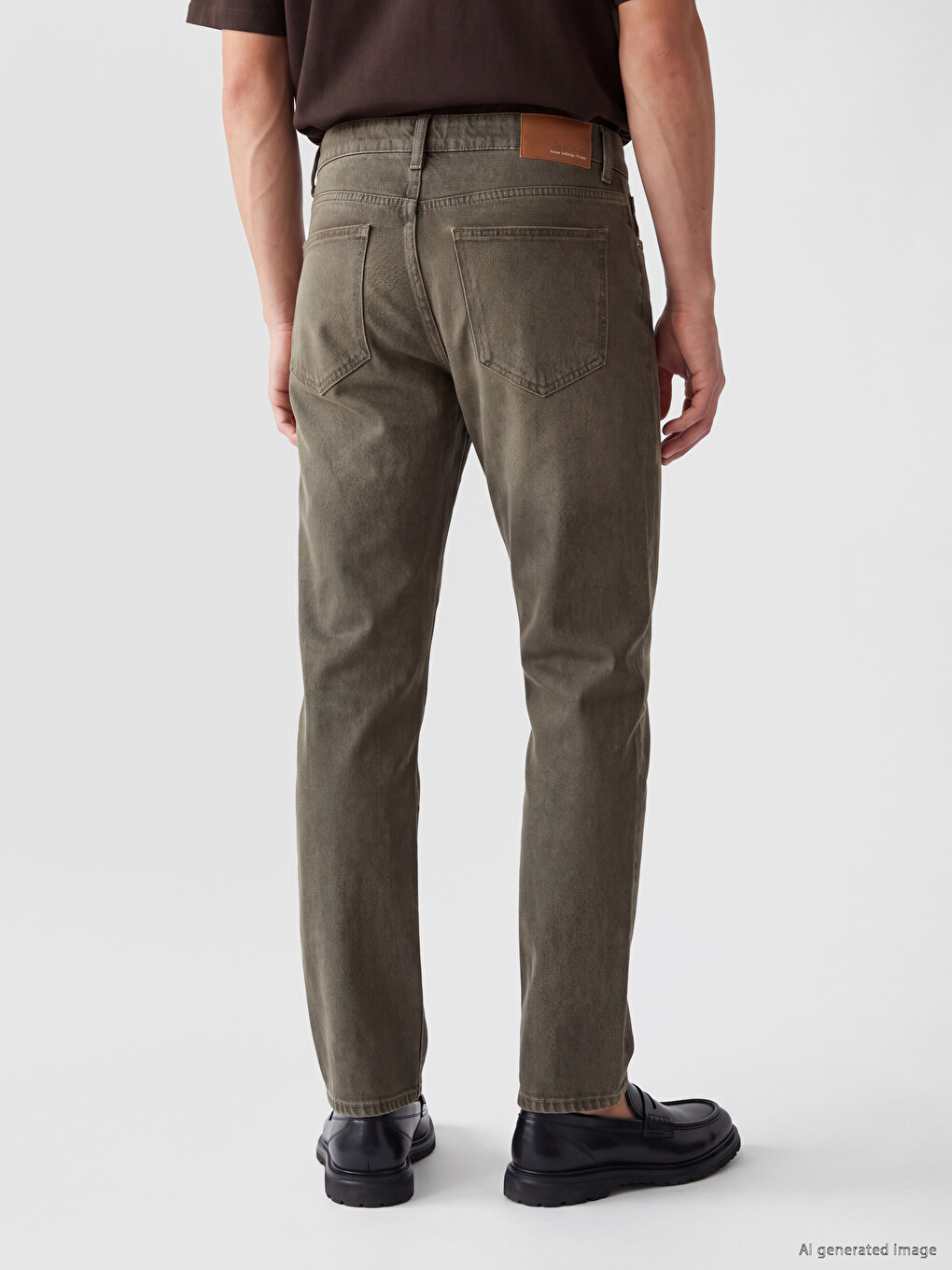 Kahverengi 779 Regular Fit Erkek Jean Pantolon-3