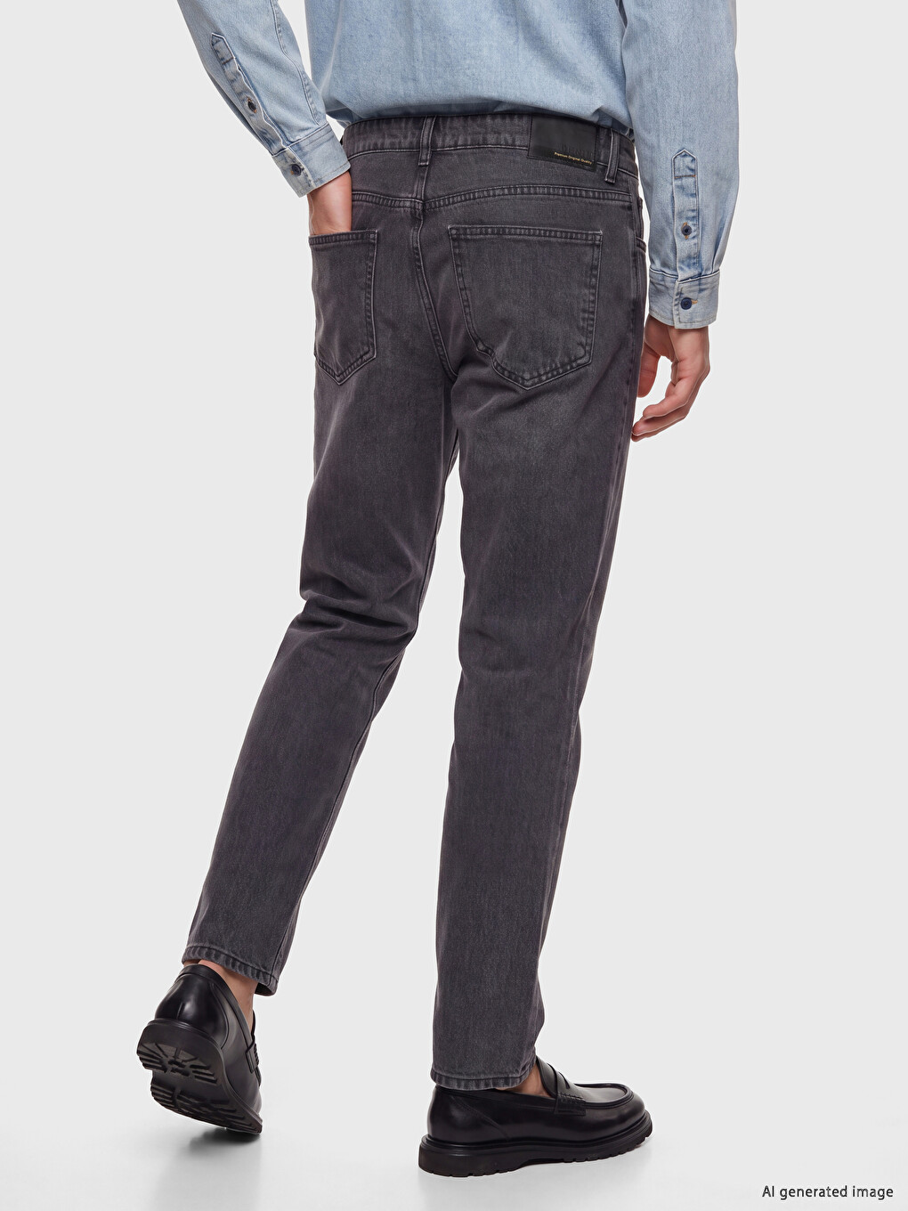 Gri 779 Regular Fit Erkek Jean Pantolon-3