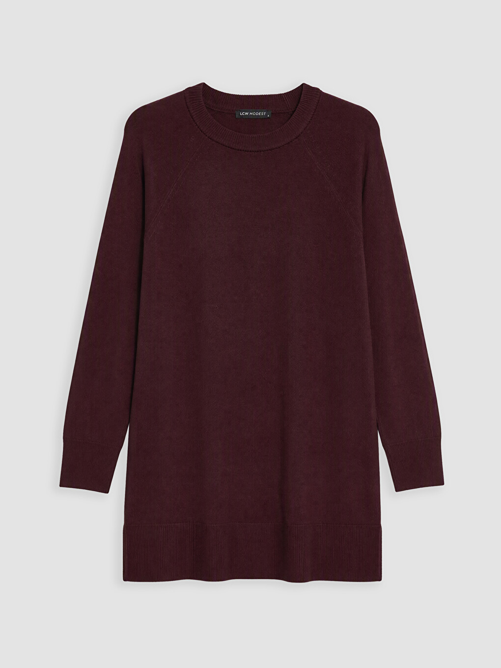 Crew Neck Women's Knitwear Tunic