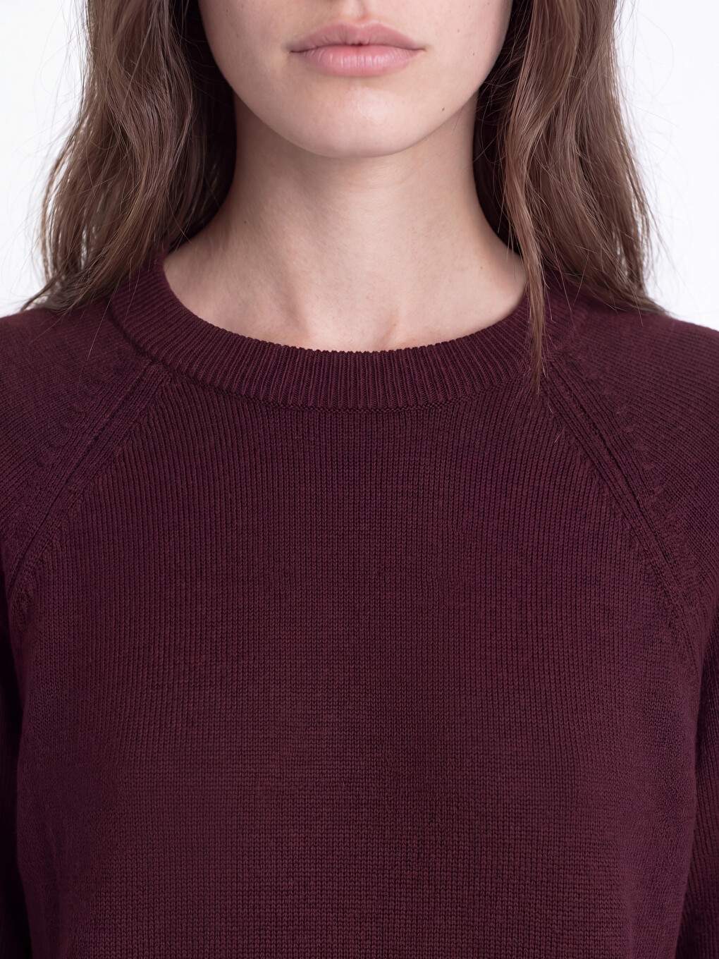 Crew Neck Women's Knitwear Tunic-2