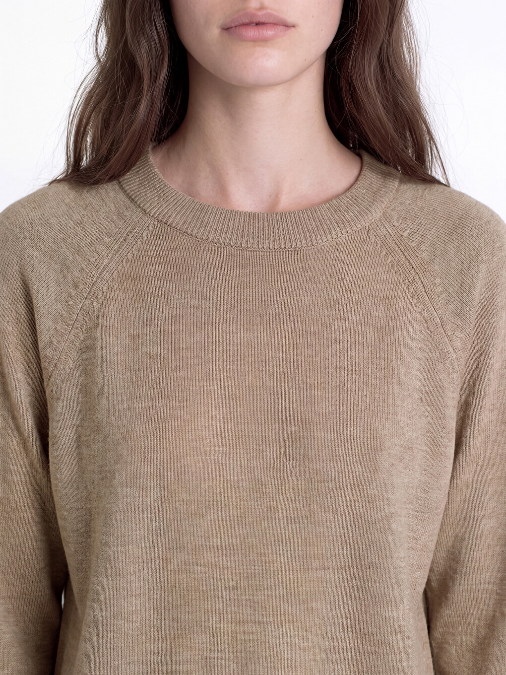Crew Neck Women's Knitwear Tunic-2