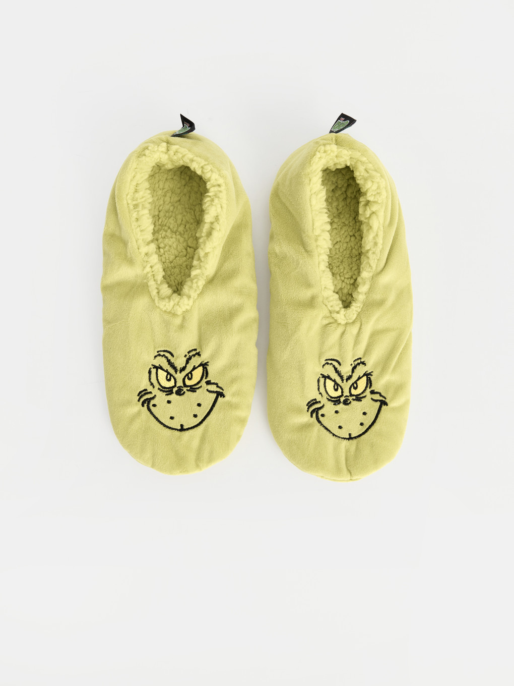 Grinch Embroidered Men's Ankle Sock-1