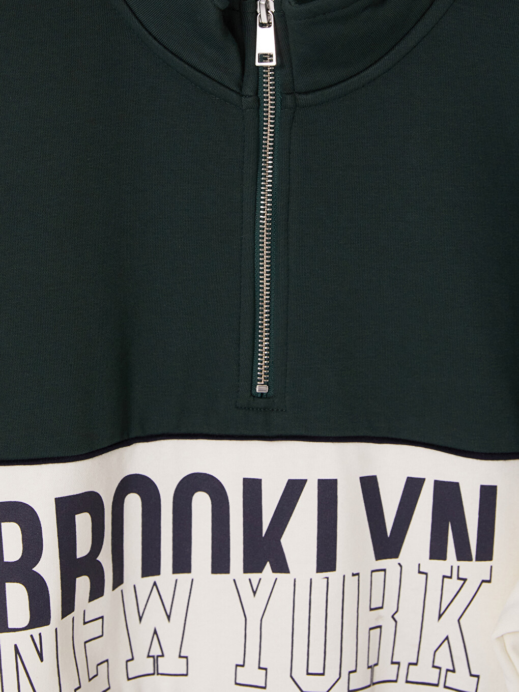 Mock Neck Men's Thick Sweatshirt-5