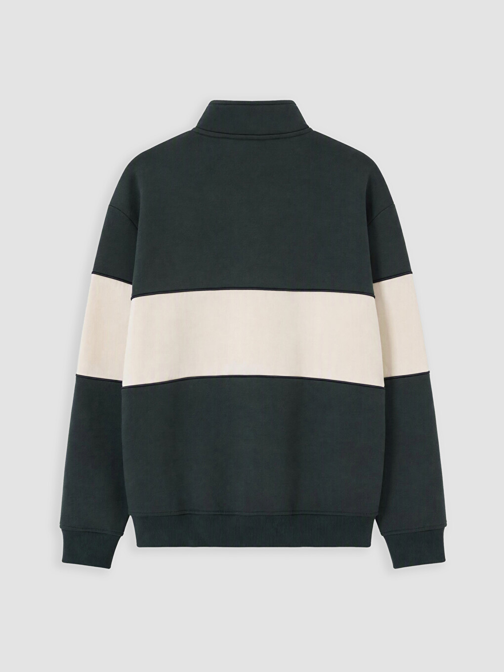 Mock Neck Men's Thick Sweatshirt-6