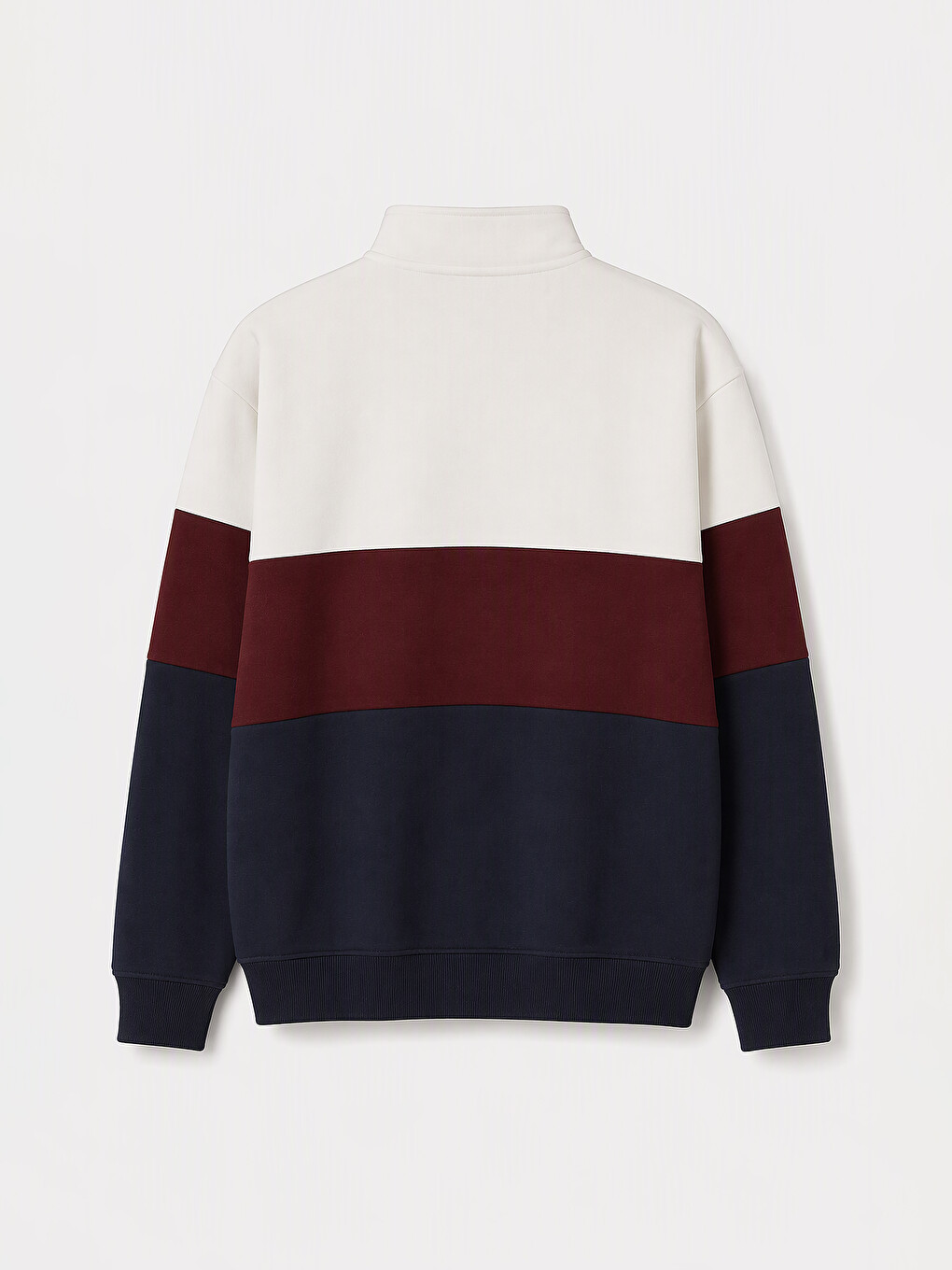 Mock Neck Men's Thick Sweatshirt-1