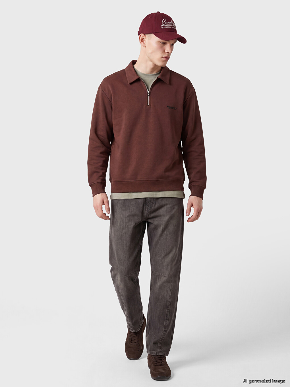 Man Bordeaux Sweatshirt-1