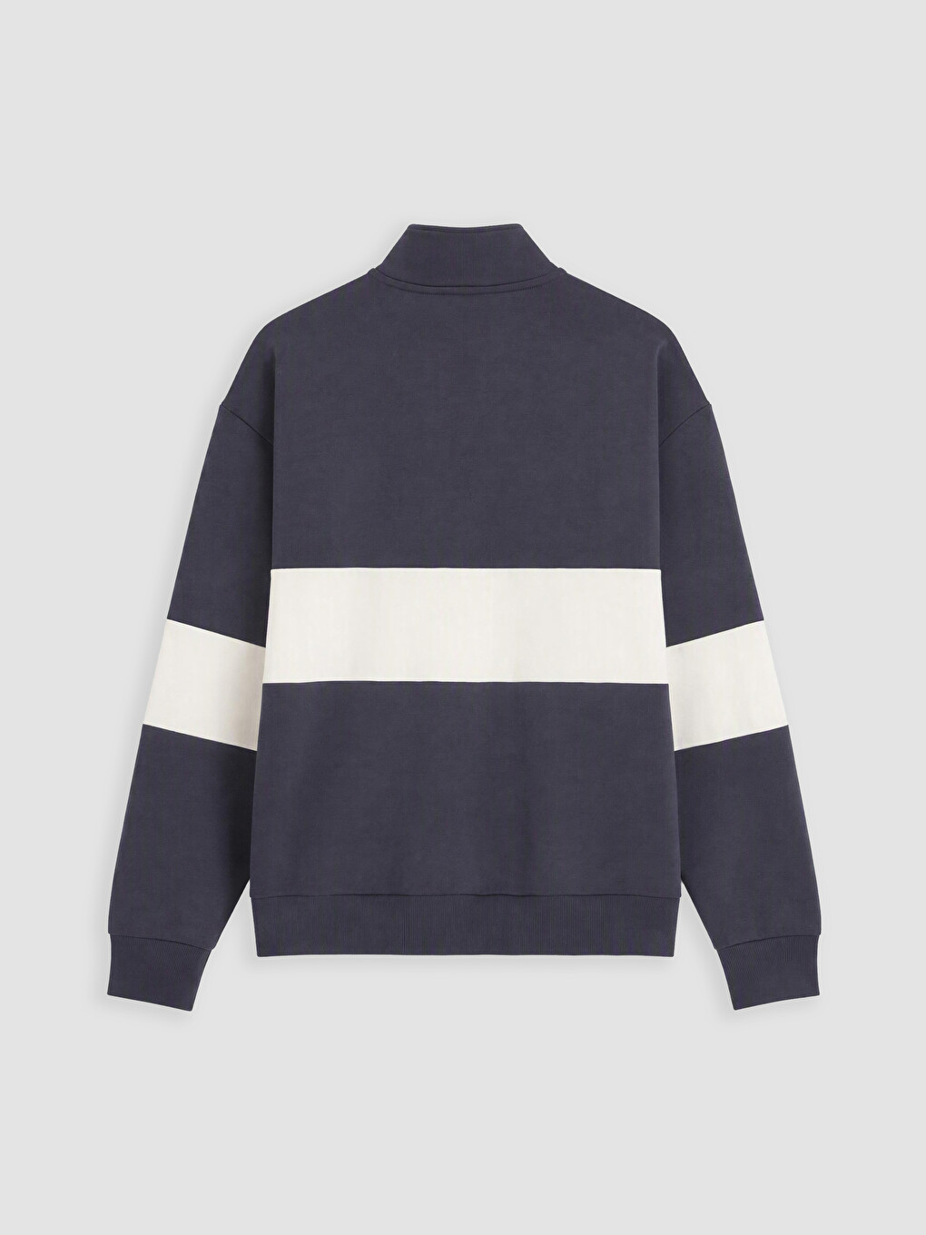 Mock Neck Men's Thick Sweatshirt-6