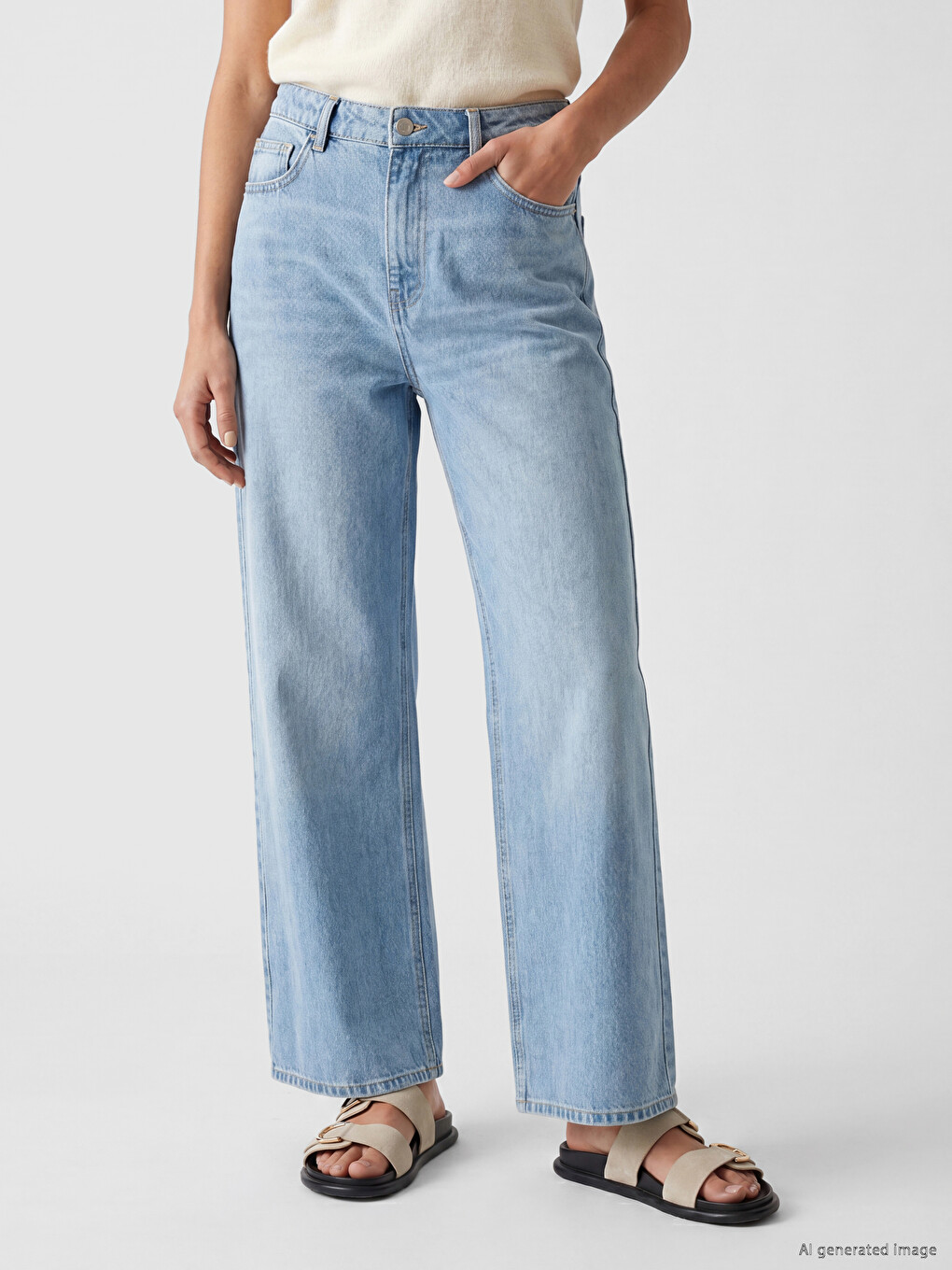 Culotte Fit Women's Jeans-1
