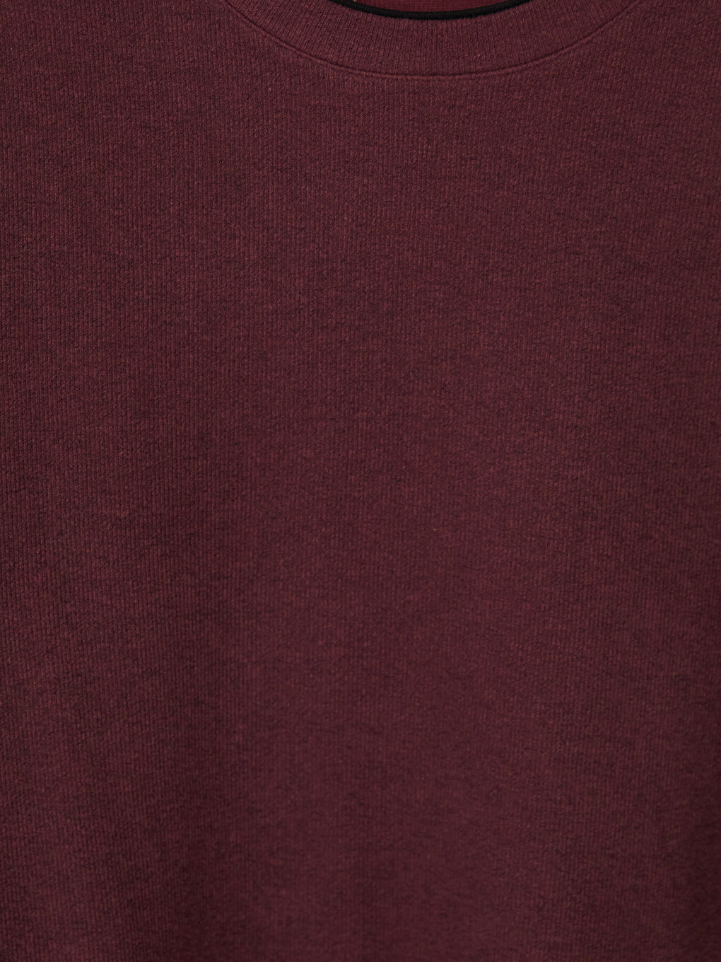 Bordo Bisiklet Yaka Erkek Sweatshirt-2