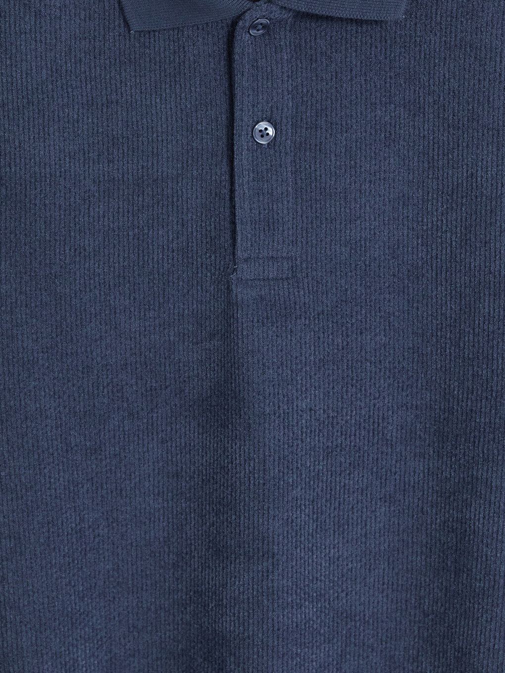 İndigo Polo Yaka Erkek Sweatshirt-5