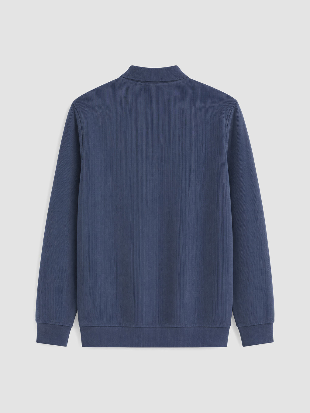 İndigo Polo Yaka Erkek Sweatshirt-6
