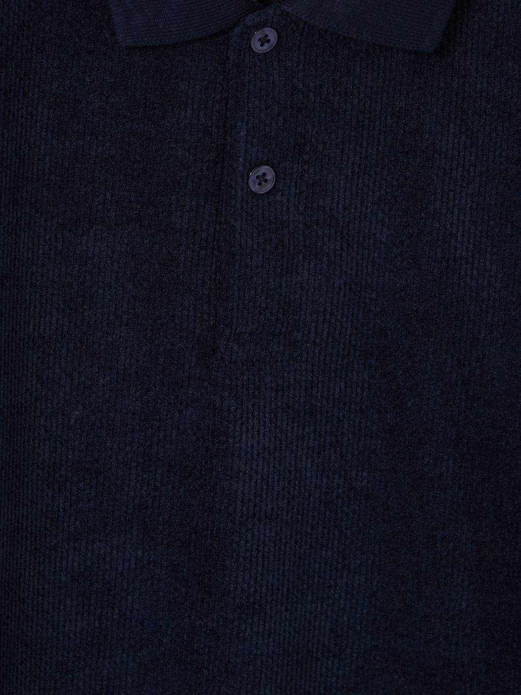 Lacivert Polo Yaka Erkek Sweatshirt-1