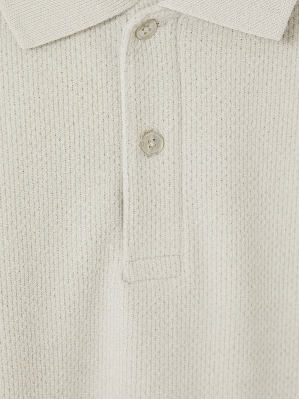 Bej Polo Yaka Erkek Sweatshirt-2