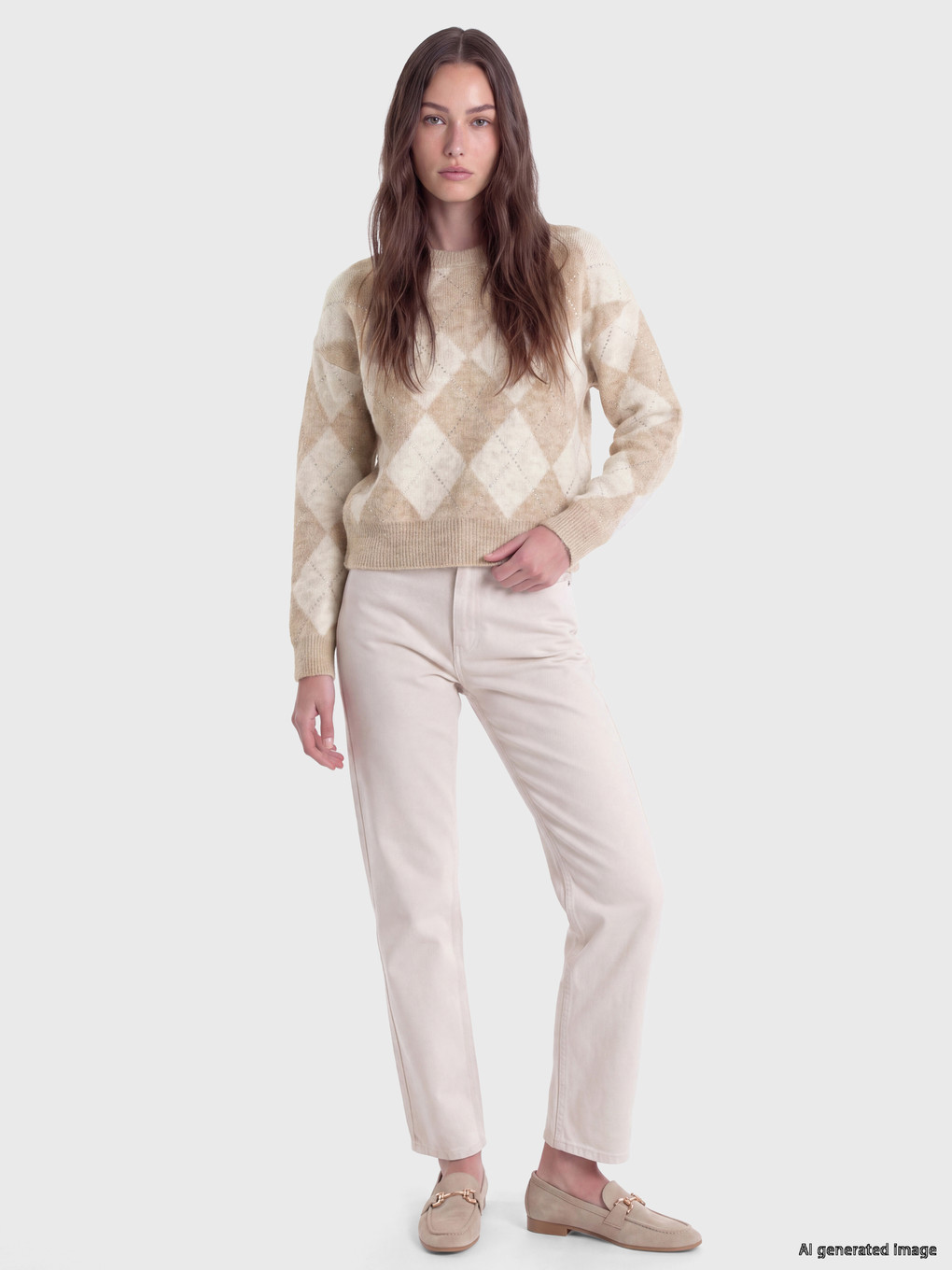 Woman Ecru Sweater-1