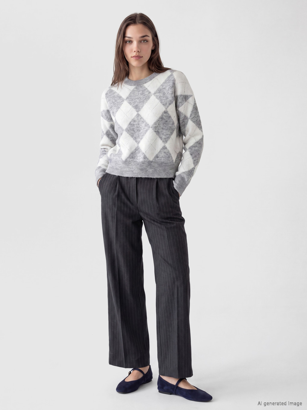 Woman Grey Sweater-1