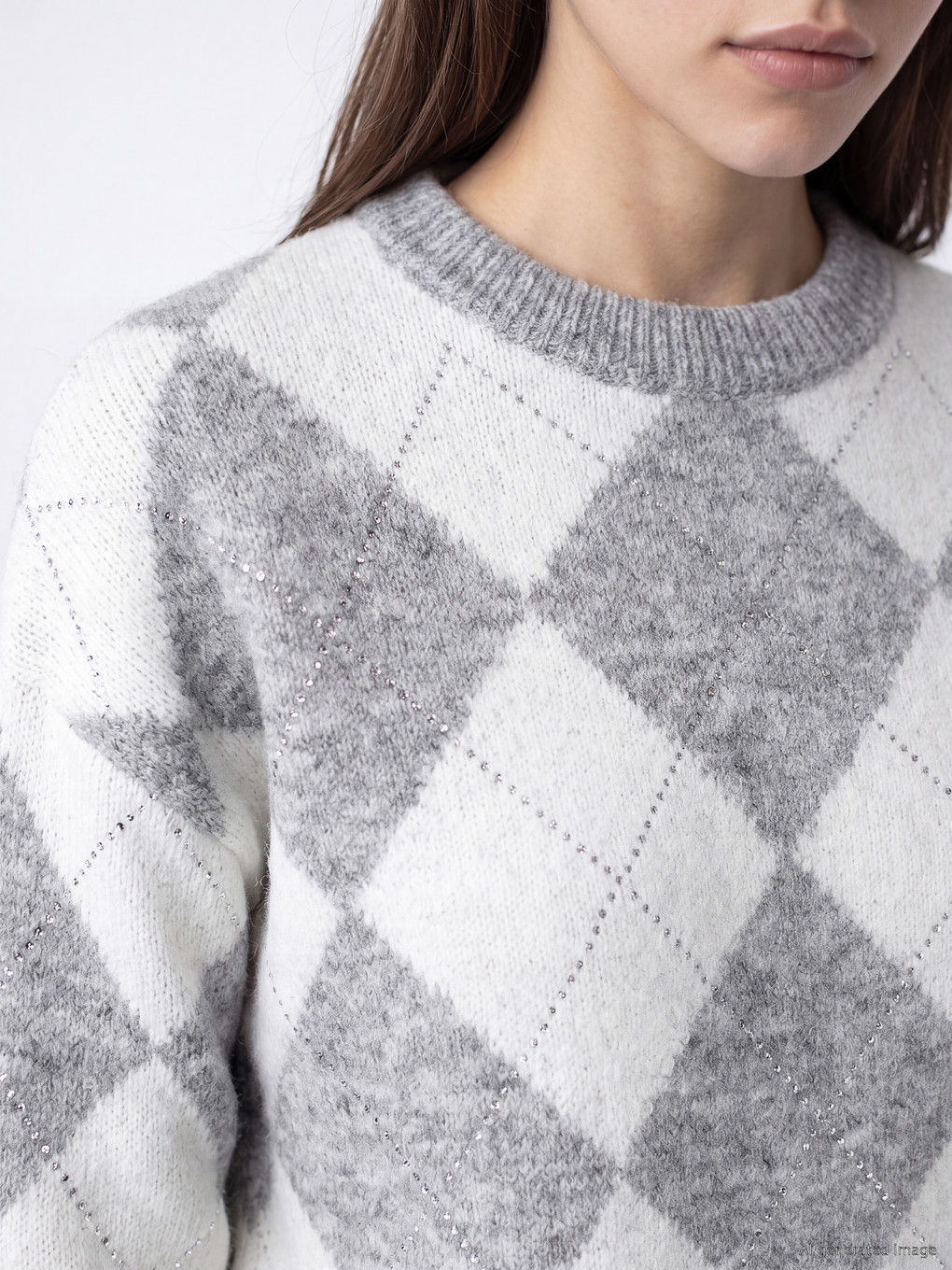 Wool Blended Women's Knitwear Sweater-2