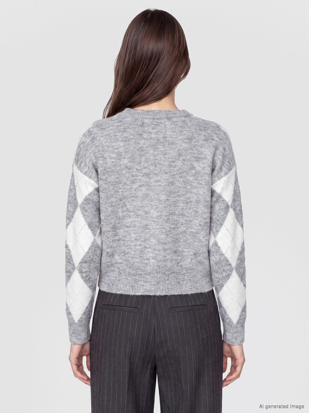 Wool Blended Women's Knitwear Sweater-3