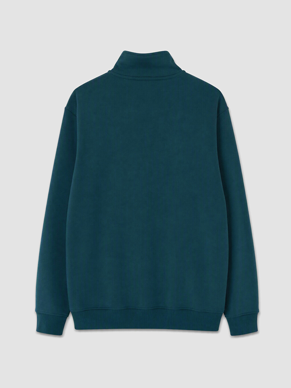 Mock Neck Men's Thick Sweatshirt-1