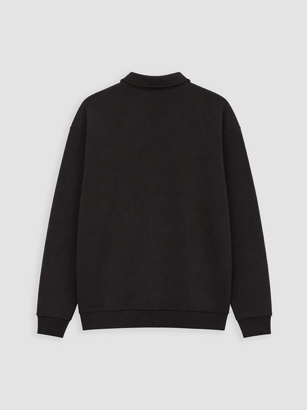 Polo Collar Men's Thick Sweatshirt-2