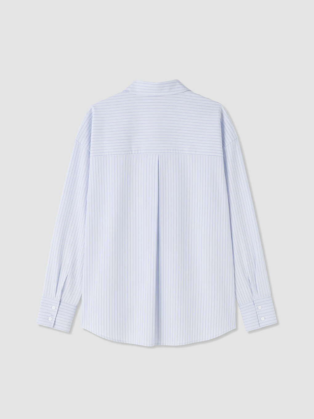 Striped Oversize Poplin Women's Shirt-1