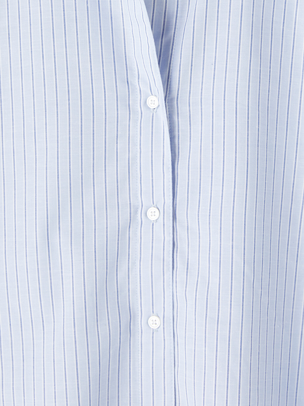 Striped Oversize Poplin Women's Shirt-2