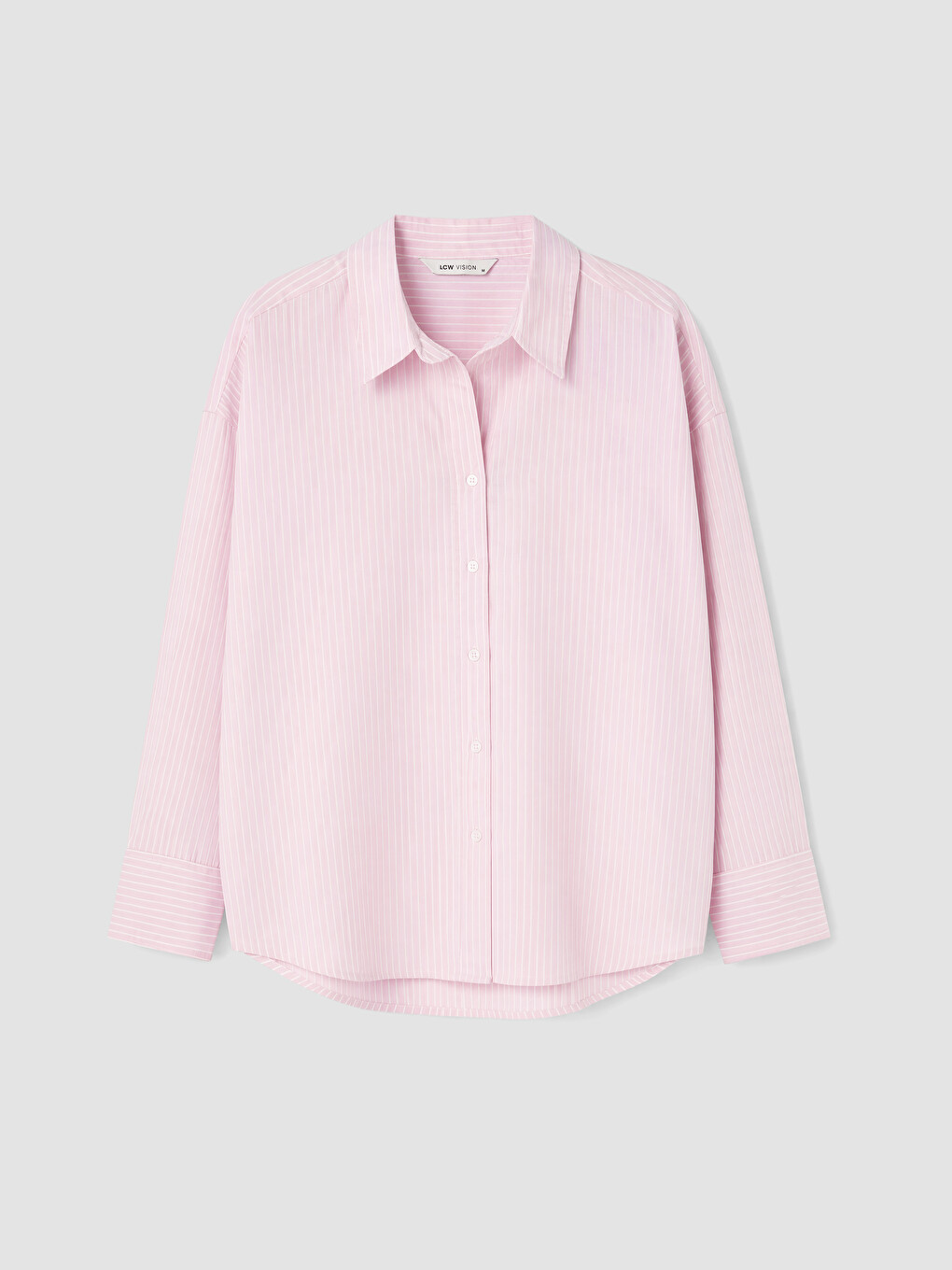 Striped Oversize Poplin Women's Shirt