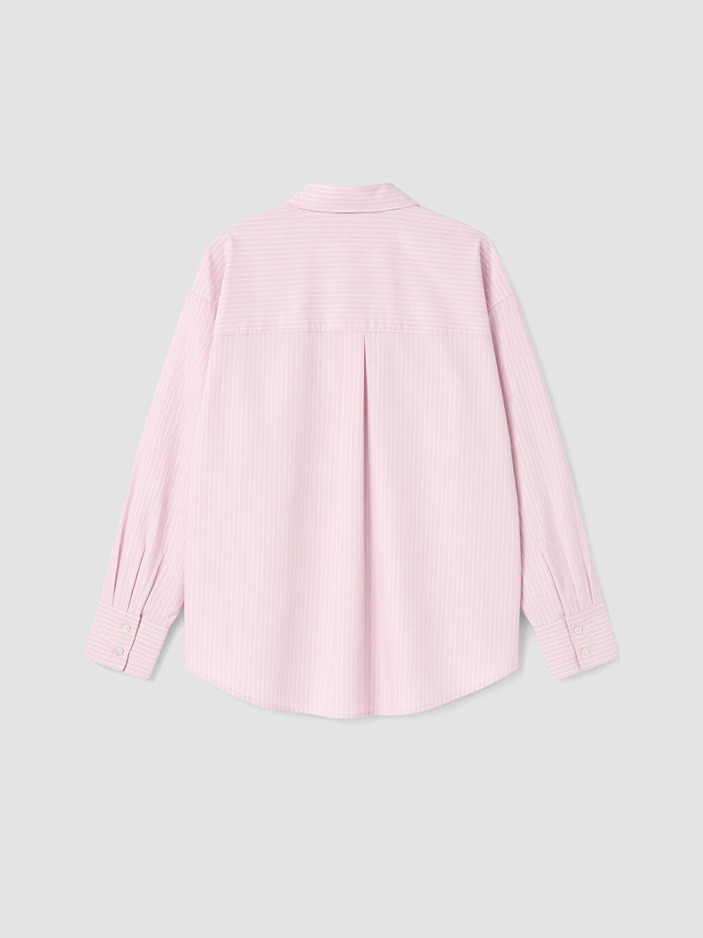 Striped Oversize Poplin Women's Shirt-2